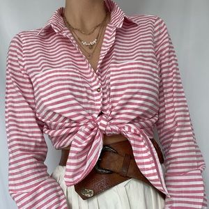 Striped Zara shirt, size L